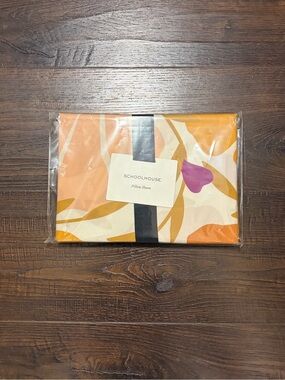 NEW Schoolhouse Sunburst Floral Yellow King Pillow Sham
